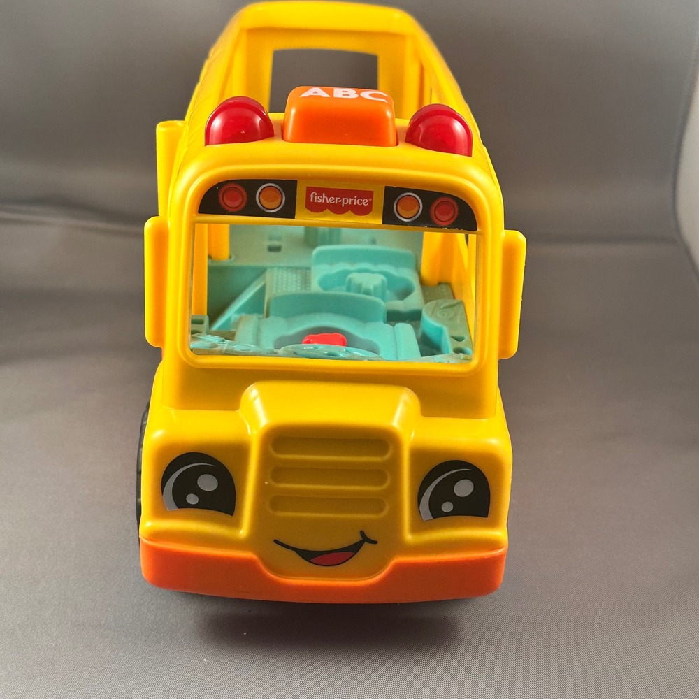 Fisher-Price Little People Sit with Me School Bus Yellow Musical‎ Toy Works